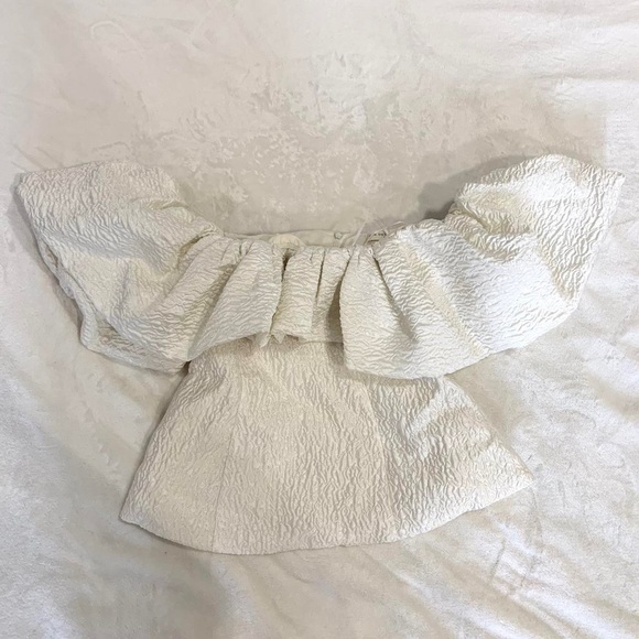 White Ruffle Top - Picture 2 of 4